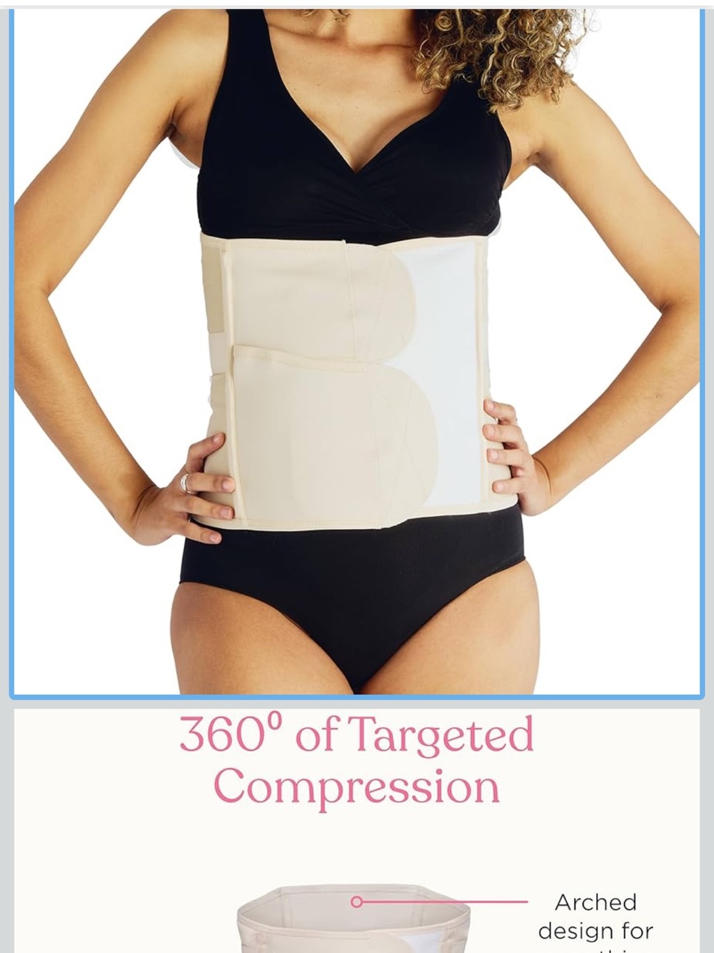Belly Bandit Postpartum Belly Wrap - Light Cream